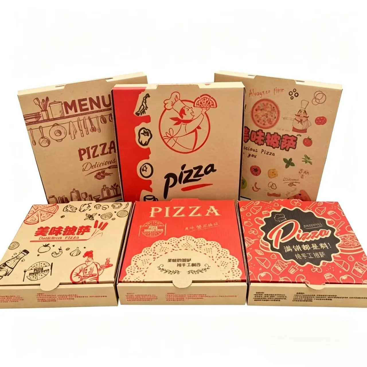 Australisk pizzabutik beställer om anpassade pizzakartonger
